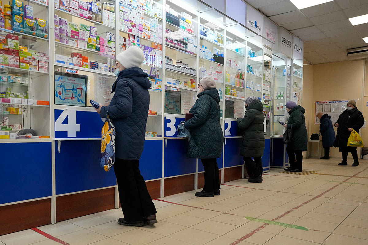 Аптека в Санкт-Петербурге, Россия. Фото AP Photo /Scanpix/LETA
