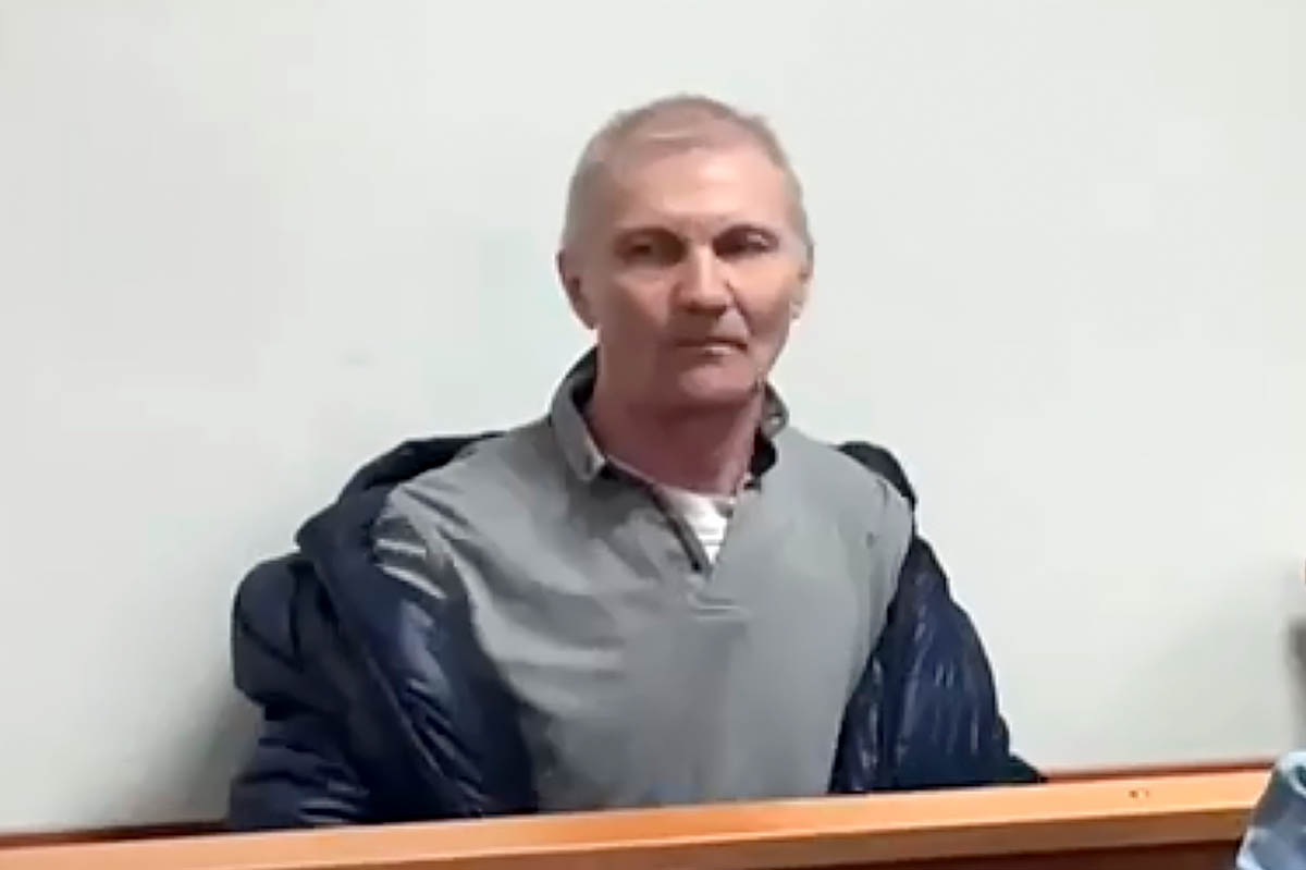 Алексей Москалев на судебном заседании. Скриншот видео rusnews/Telegram