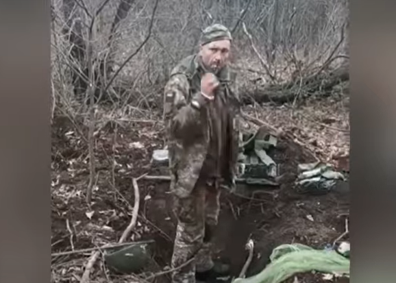 Александр Мациевский перед расстрелом. Кадр видеоролика, опубликованного в социальных сетях 6 марта
