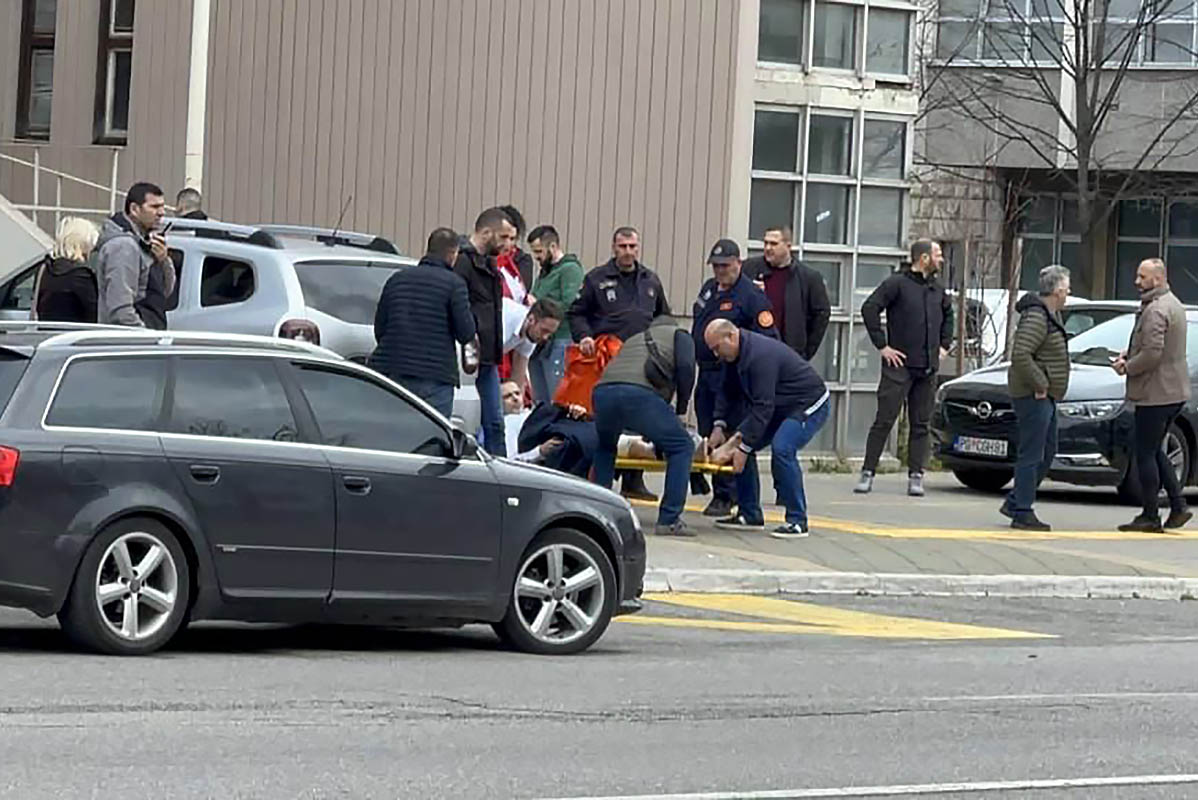 Взрыв в Основном суде в Подгорицы, Черногория. Фото ru2ch_news/Telegram