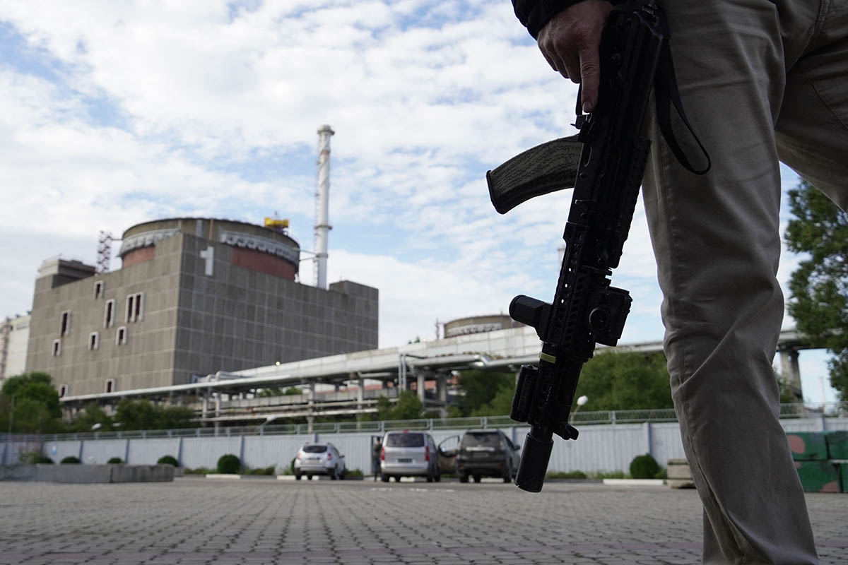 Запорожская атомная электростанция в Энергодаре. Фото STRINGER/AFP/Scanpix/Leta