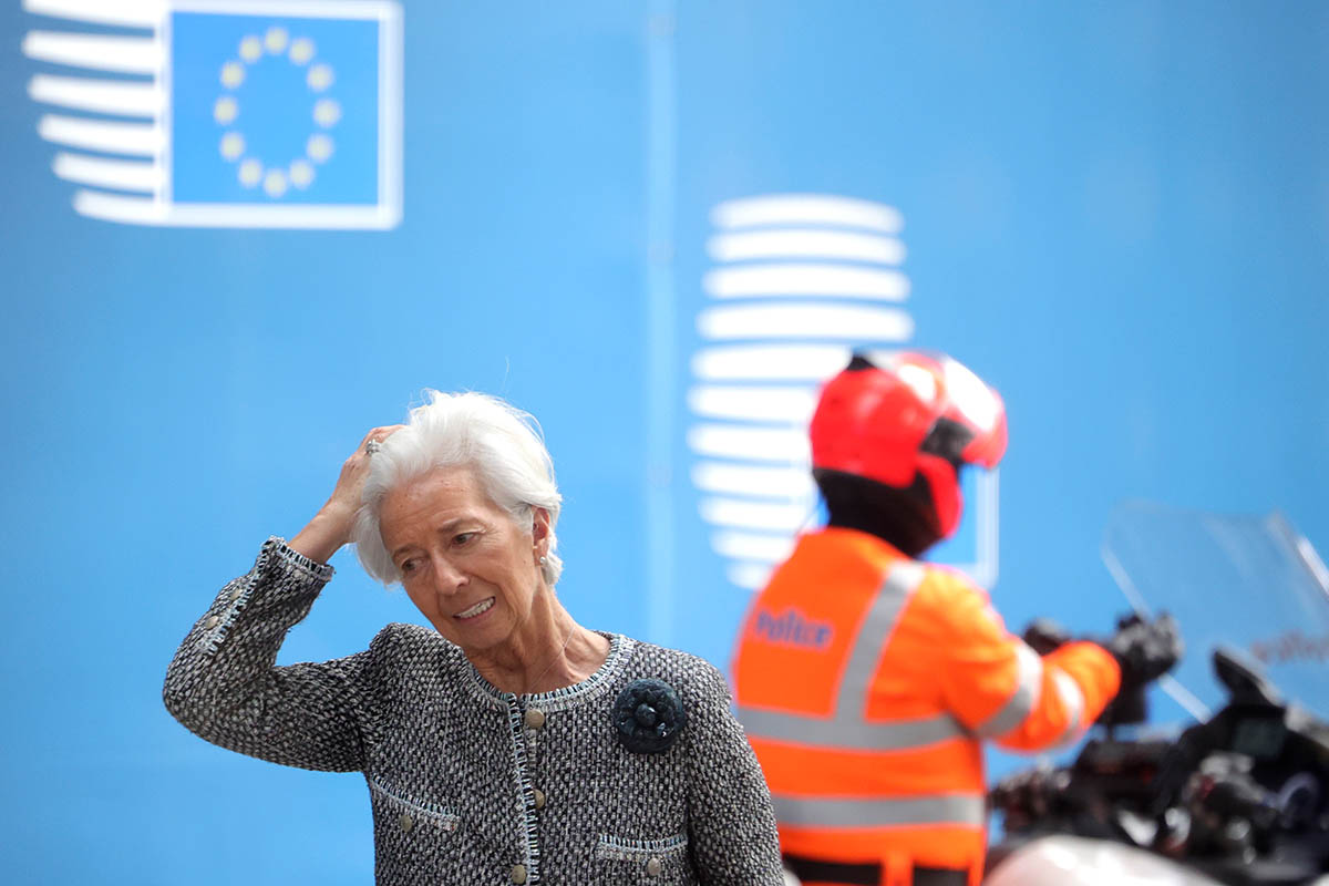Президент Европейского центробанка Кристин Лагард. Фото Olivier Matthys/EPA/Scanpix/Leta