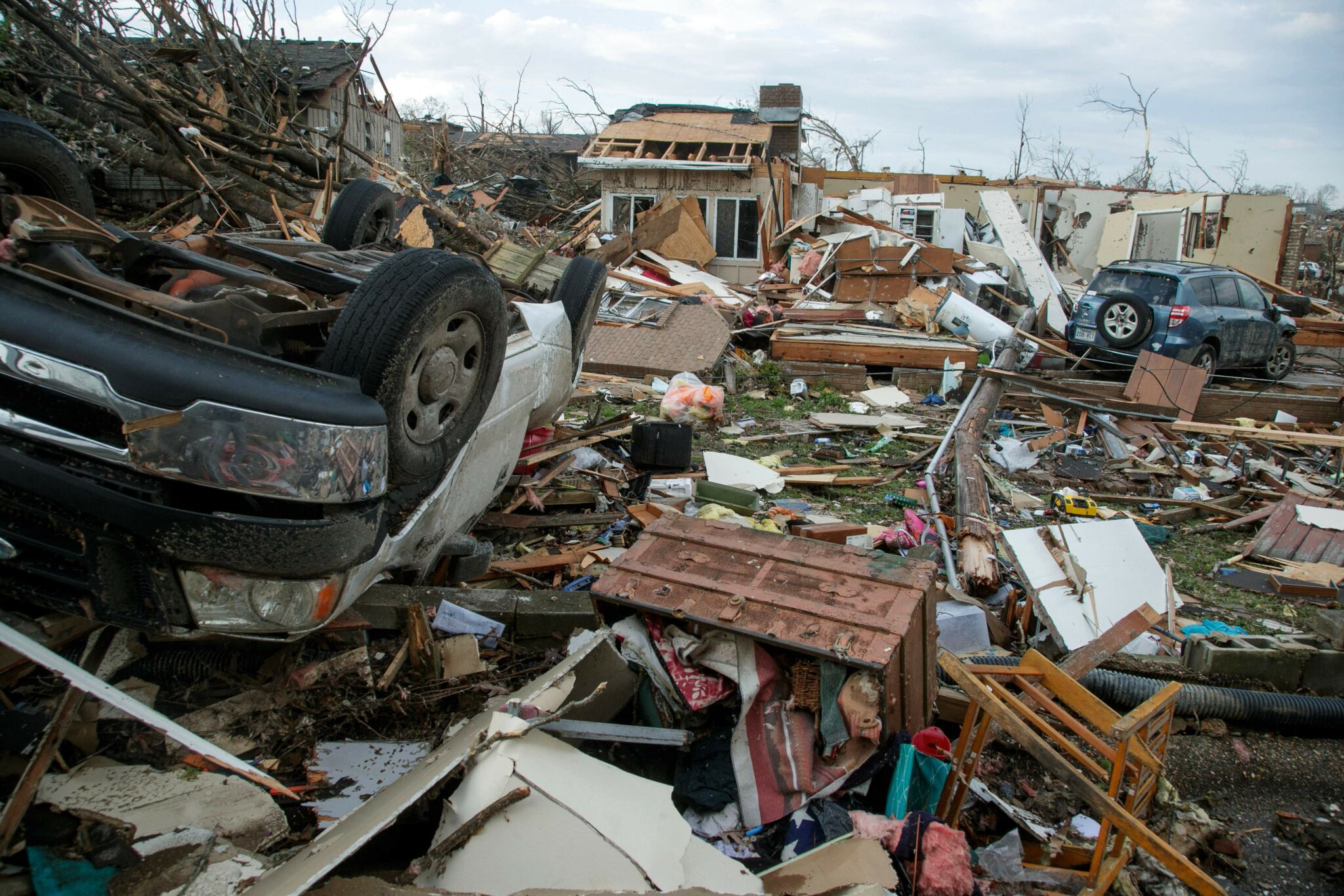 Последствия торнадо 31 марта в Литл-Рок, штат Арканзас. Фото Benjamin Krain / AFP / Scanpix / LETA.