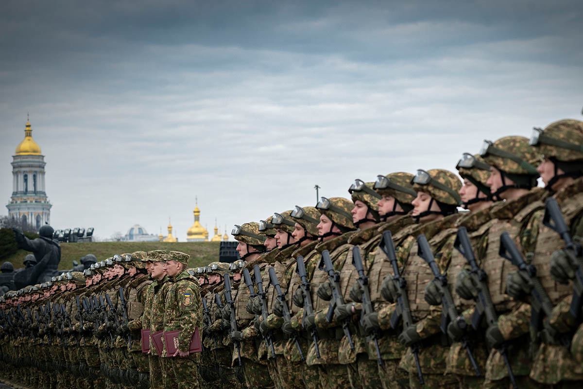 Солдаты ВСУ в Киеве. Фото Офис Президента Украины/AP/Scanpix/LETA