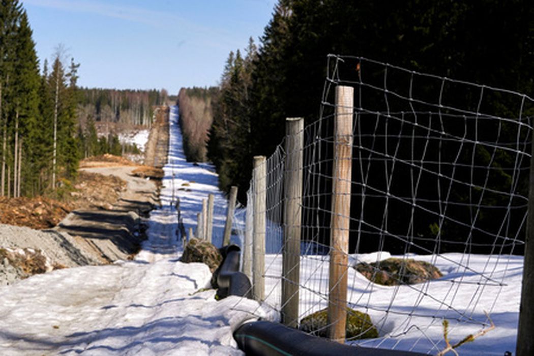 Забор на границе России и Финляндии. Фото Janis Laizans / Reuters / Scanpix / LETA.