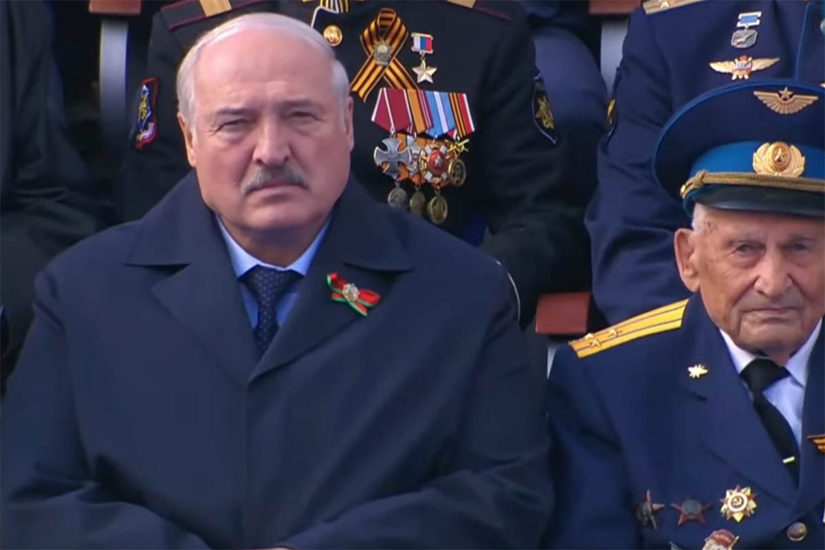 Александр Лукашенко. Кадр трансляции