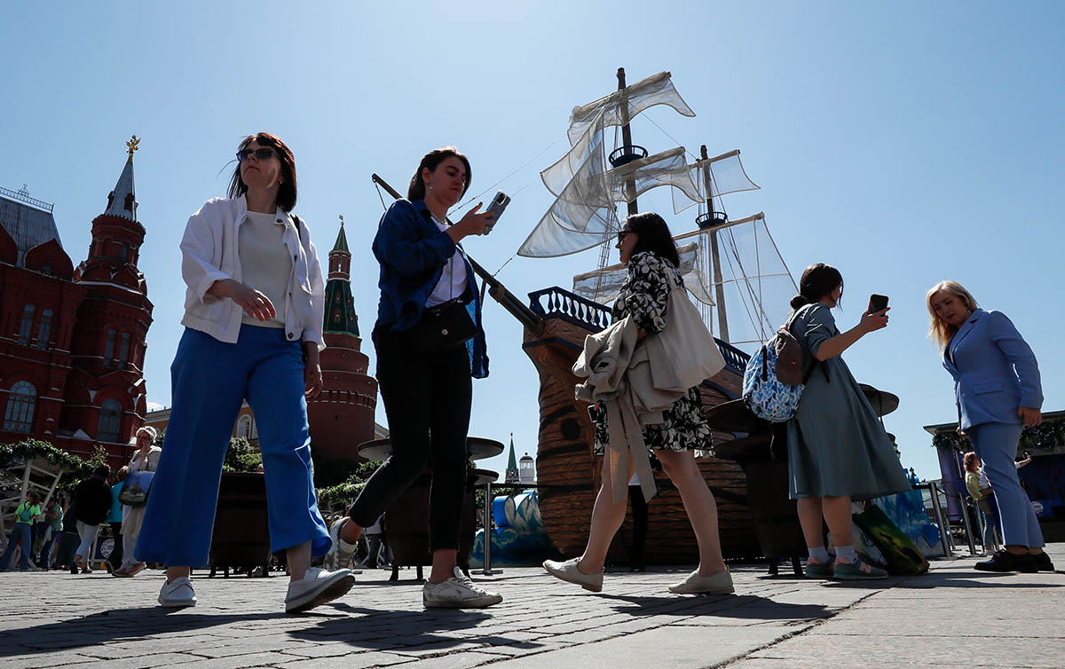 Ежегодный гастрономический фестиваль «Рыбная неделя в Москве 2023». Фото YURI KOCHETKOV/EPA/Scanpix/LETA