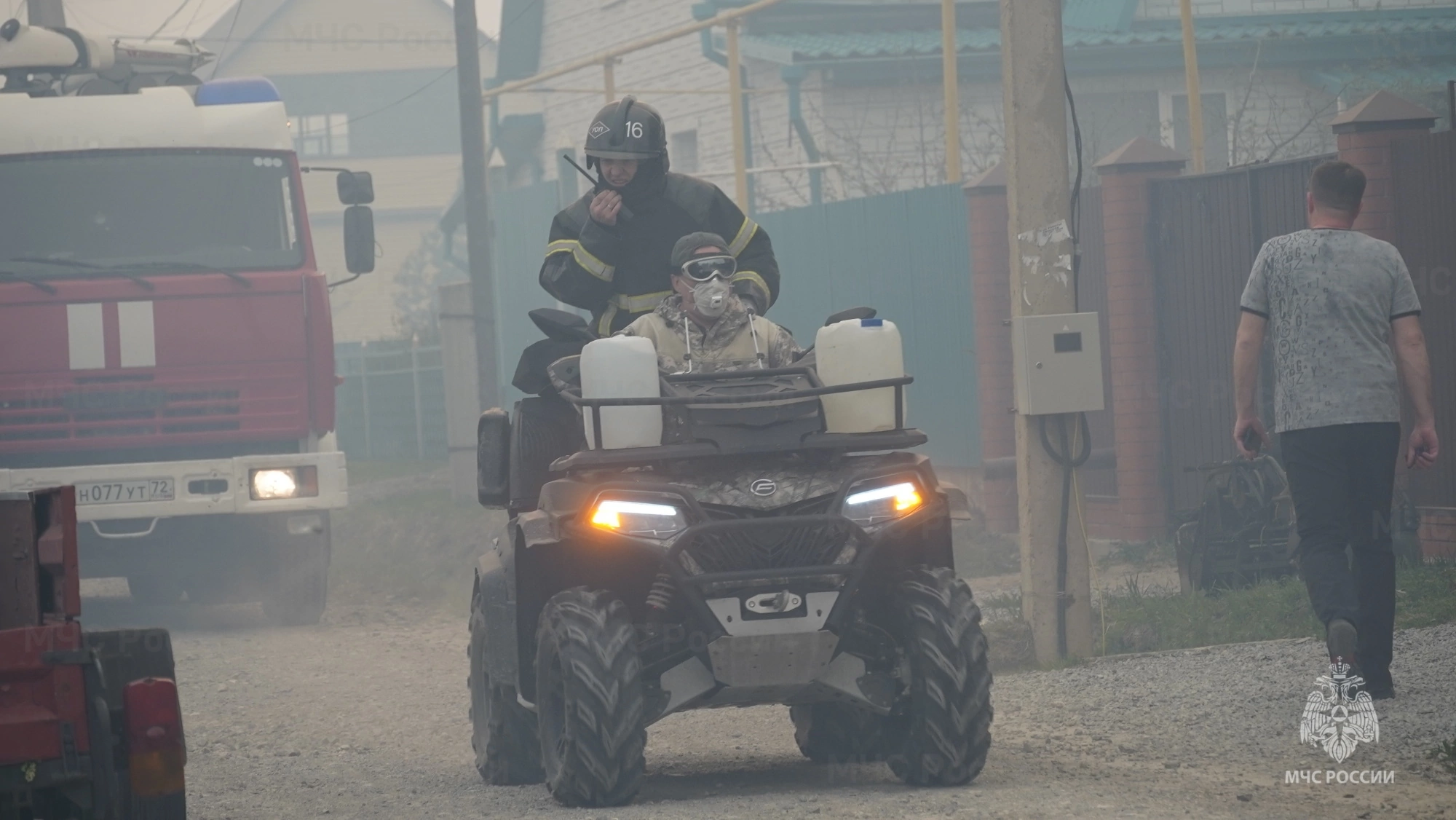 Пожар в Курганской области. Фото ГУ МЧС региона