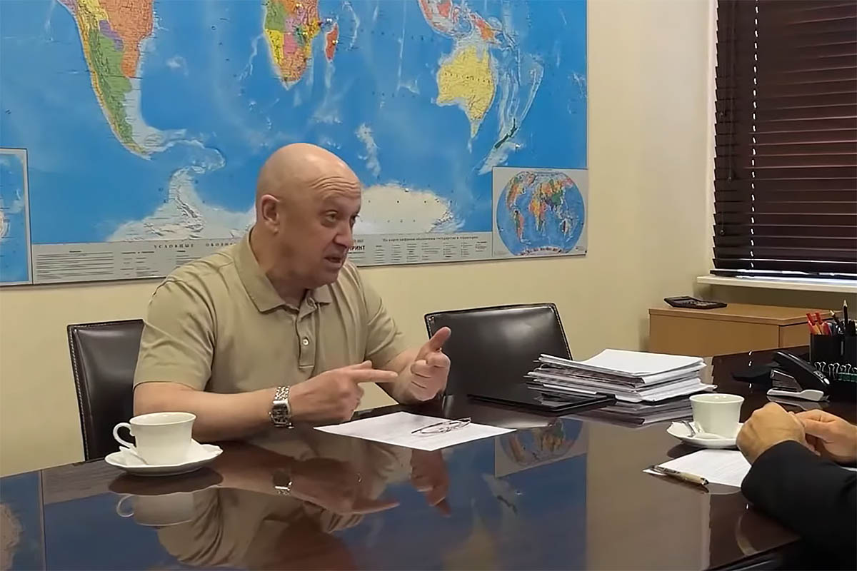Евгений Пригожин. Скриншот видео из интервью "Ответы на неудобные вопросы"
