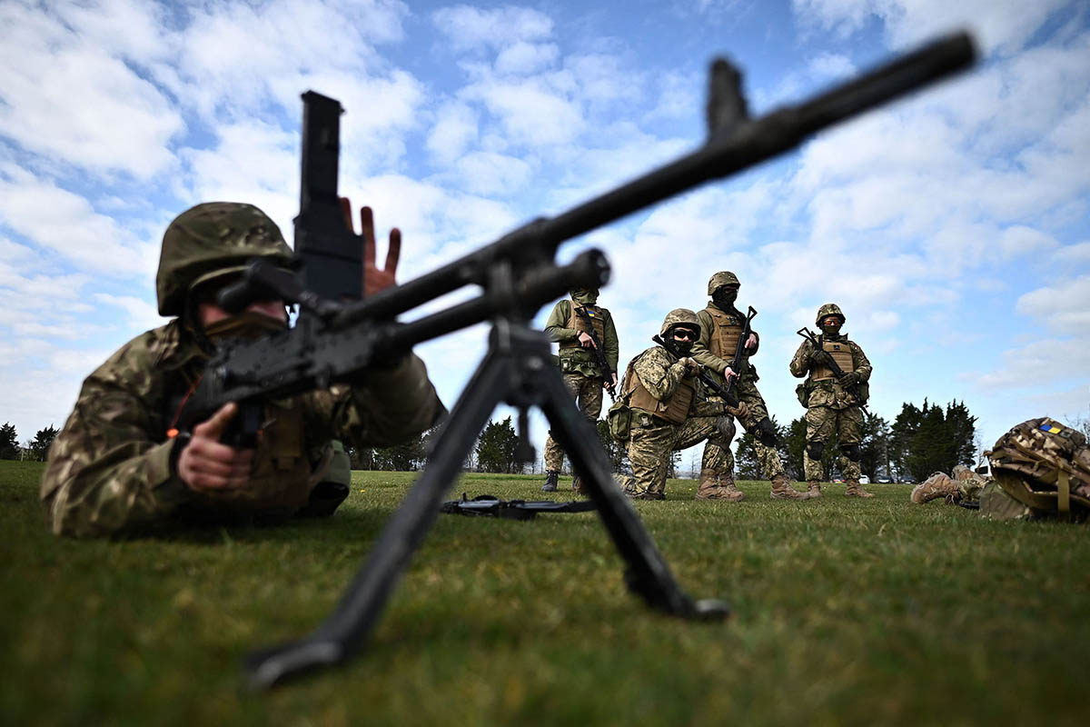Украинские военные. Фото Ben Stansall/AFP/Scanpix/LETA