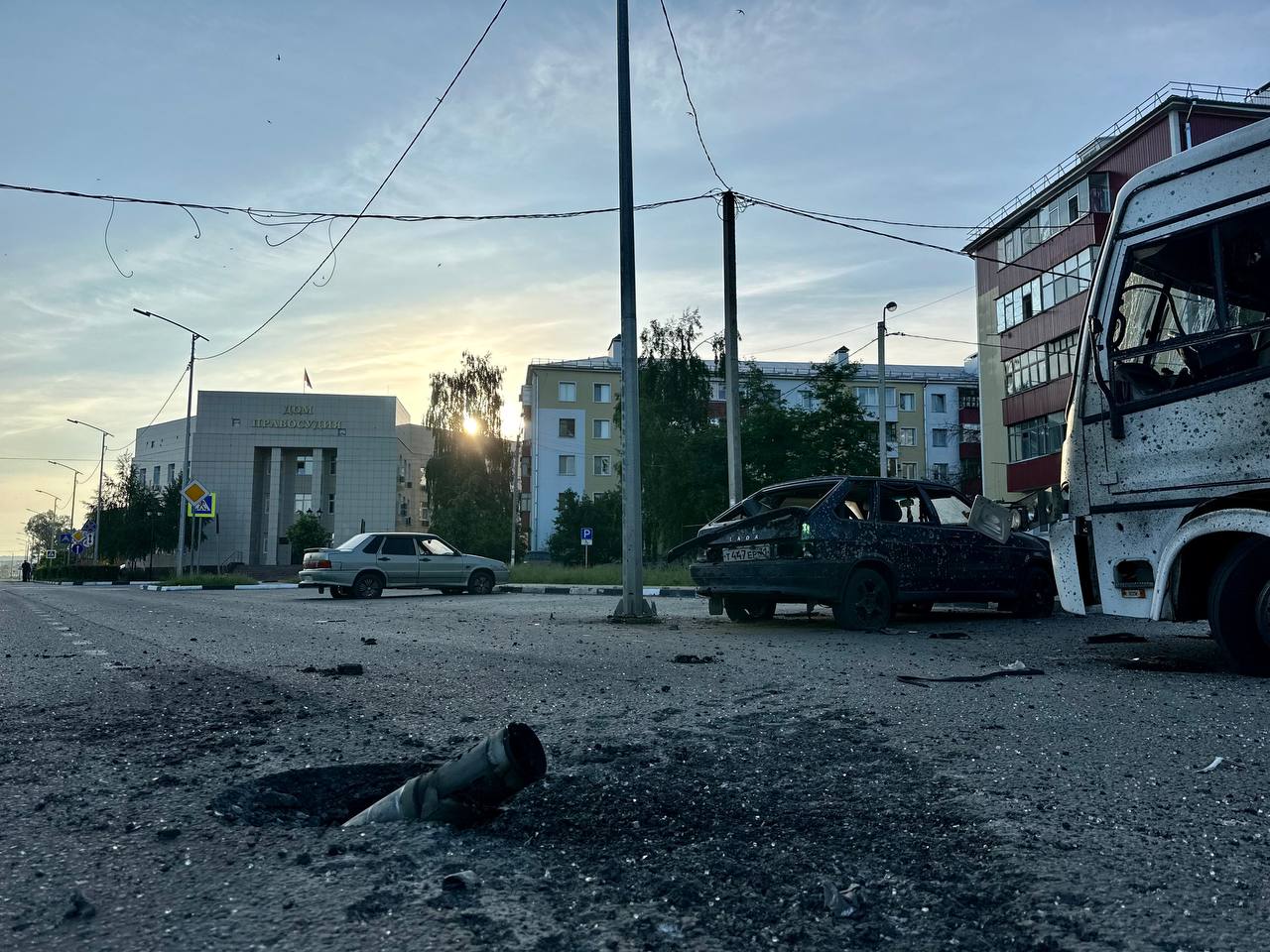 Последствия обстрела Белгородской области 31 мая. Фото из телеграм-канала губернатора Вячеслава Гладкова