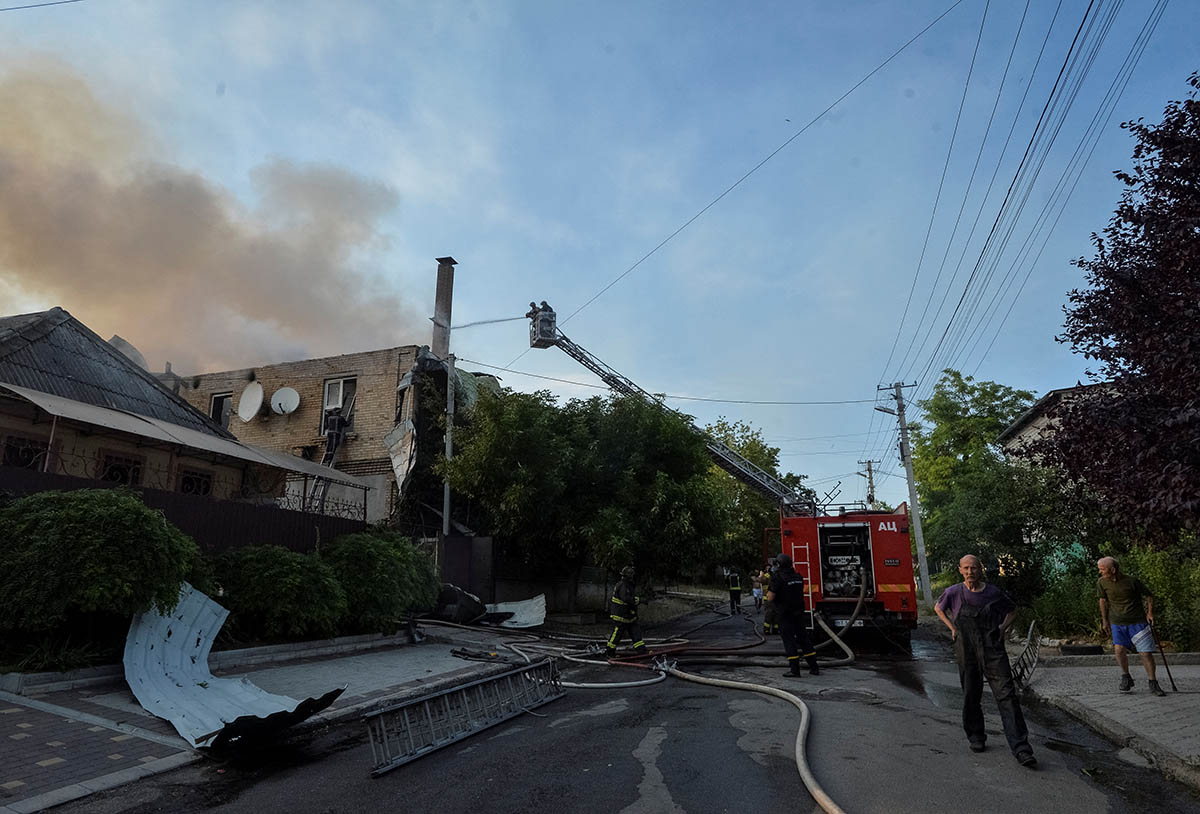 Последствия российского обстрела, Херсонская область. Фото Oleksandr Klymenko/REUTERS/Scanpix/Leta