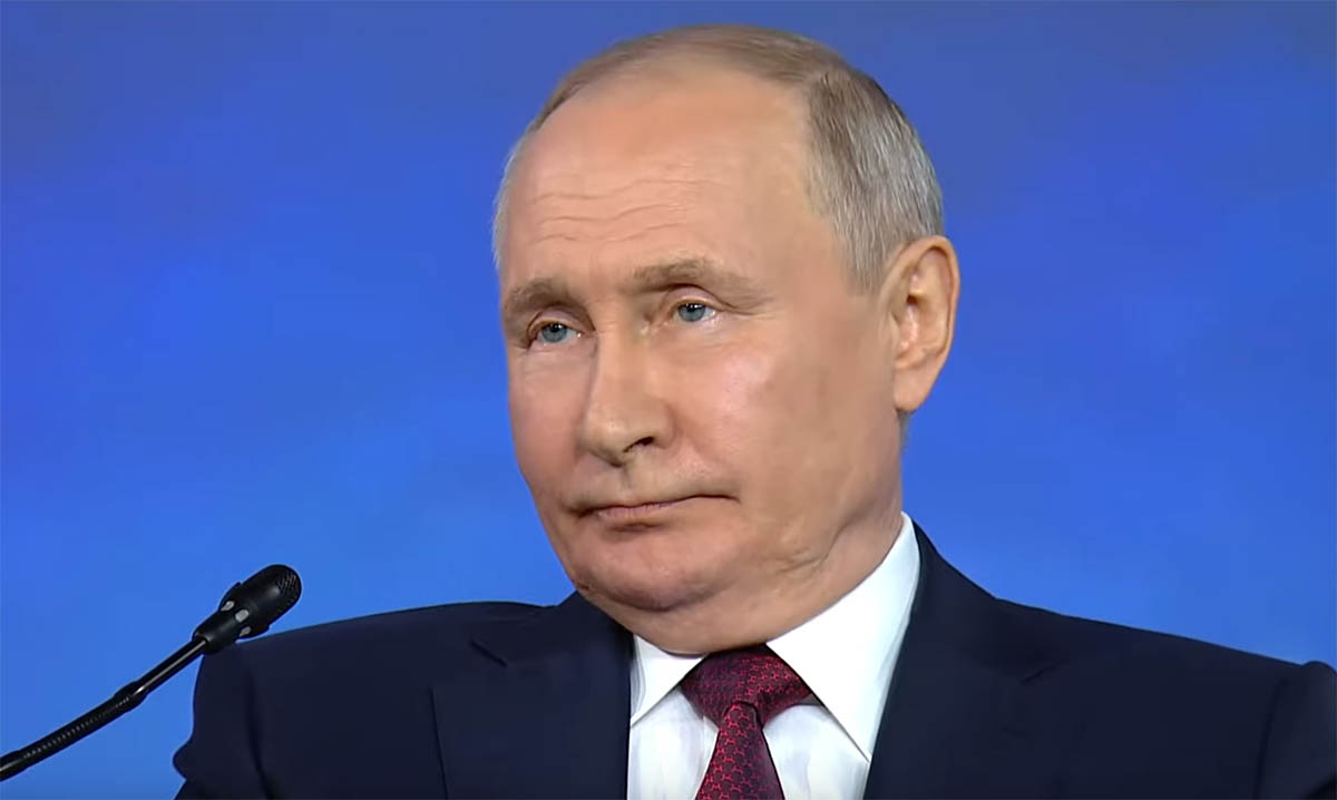 Выступление Владимира Путина на ПМЭФ-2023. Скриншот видео