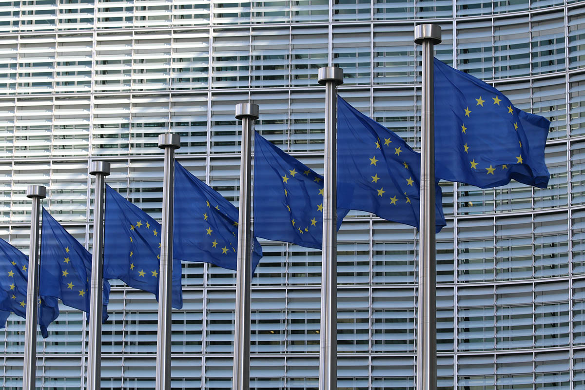 Флаги Евросоюза. Фото Guillaume Périgois по лицензии Unsplash