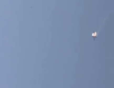Подбитый Ил-22 в Воронежской области. Скриншот из видеозаписи телеграм-канала ВЧК-ОГПУ.
