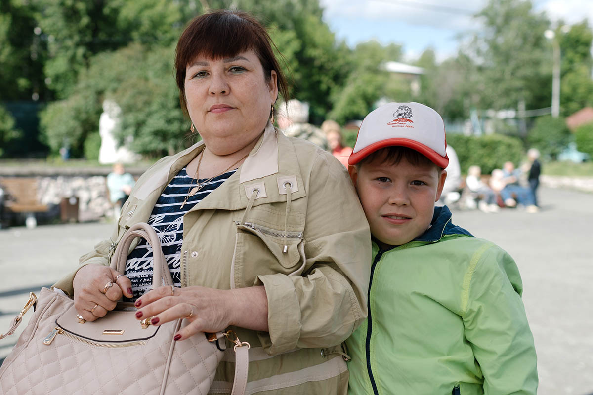 Ольга с сыном. Фото Аня Марченкова для SpektrPress