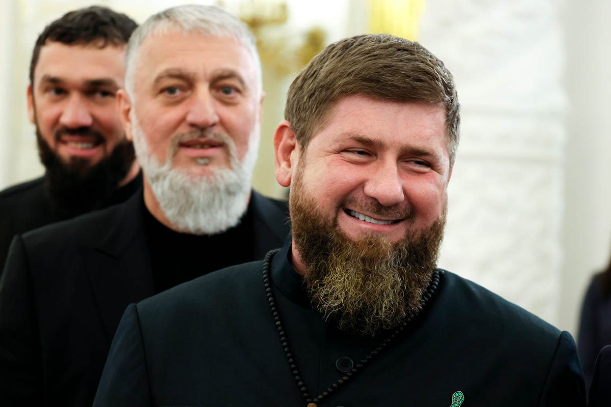 Рамзан Кадыров, Адам Делимханов и Магомед Даудов. Фото Mikhail Metzel/Sputnik/AP/Scanpix/Leta