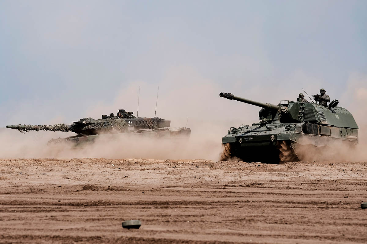 Танк Leopard 2. Фото ALDA KALNINA/EPA/Scanpix/LETA