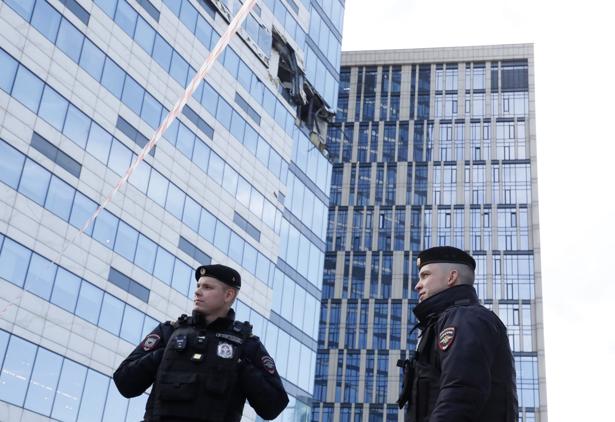 Последствия атаки беспилотников на Москву. Фото EPA/YURI KOCHETKOV/Scanpix/LETA