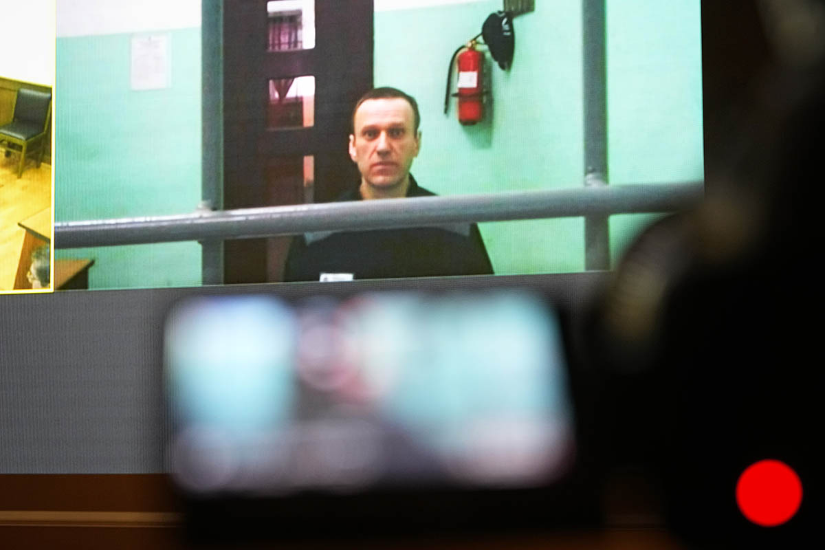 Алексей Навальный в колонии в Мелехове, Владимирская область. Фото Alexander Zemlianichenko/AP Photo/Scanpix/Leta