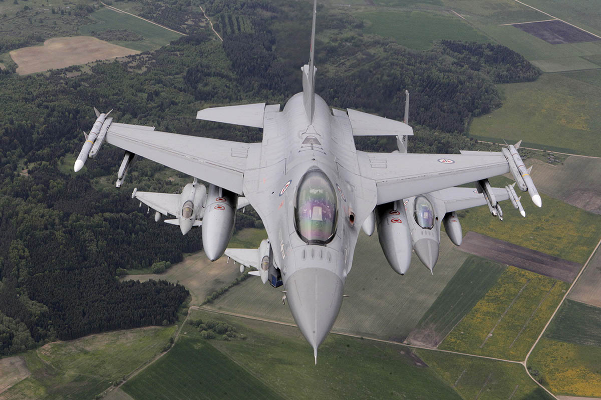 Истребители F-16 норвежских ВВС. Фото Ints Kalnins/REUTERS/File Photo/Scanpix/LETA