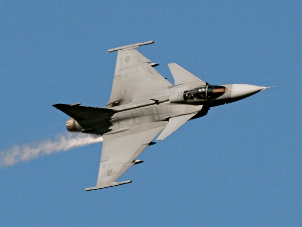 Шведский истребитель Gripen. Фото Wikipedia