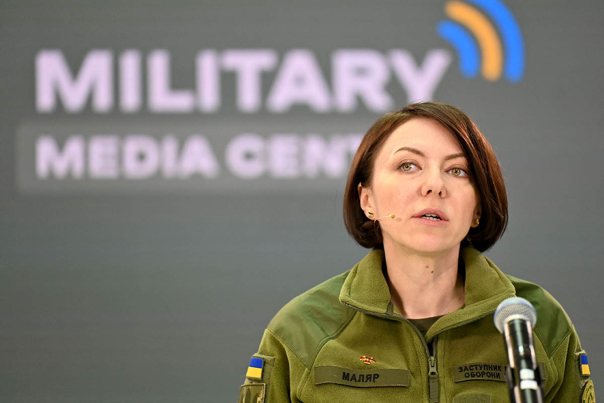 Заместитель Министра обороны Украины Анна Маляр. Фото Sergei SUPINSKY/AFP/Scanpix/LETA