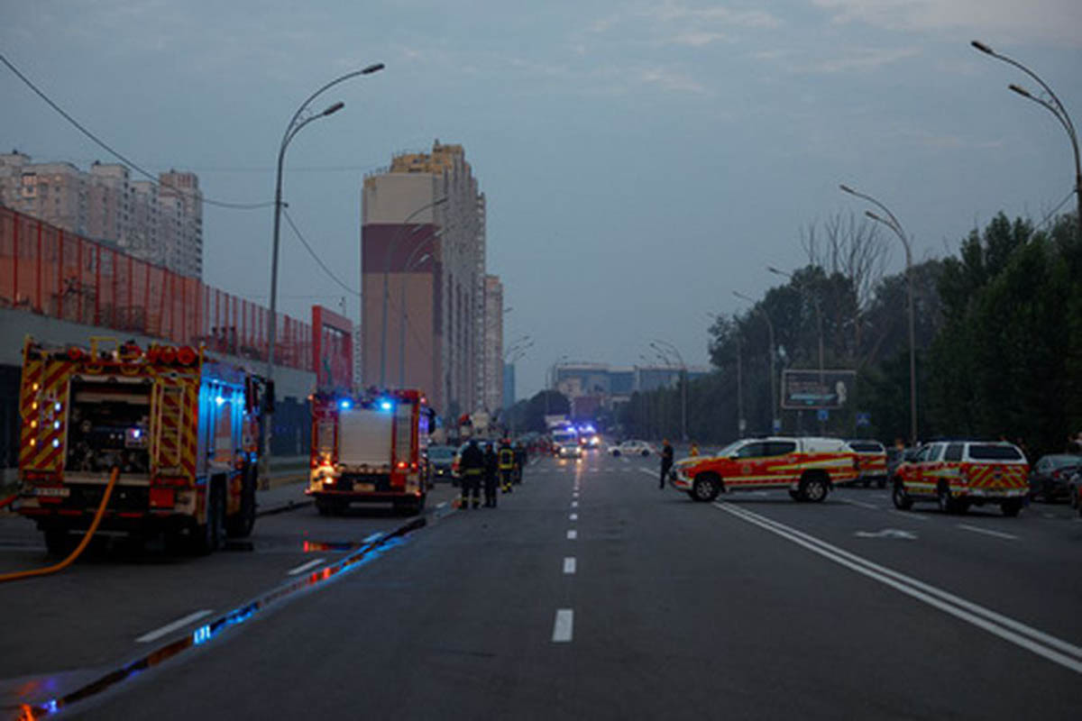 Атака беспилотников на Киев. Фото Valentyn Ogirenko/REUTERS/Scanpix/Leta
