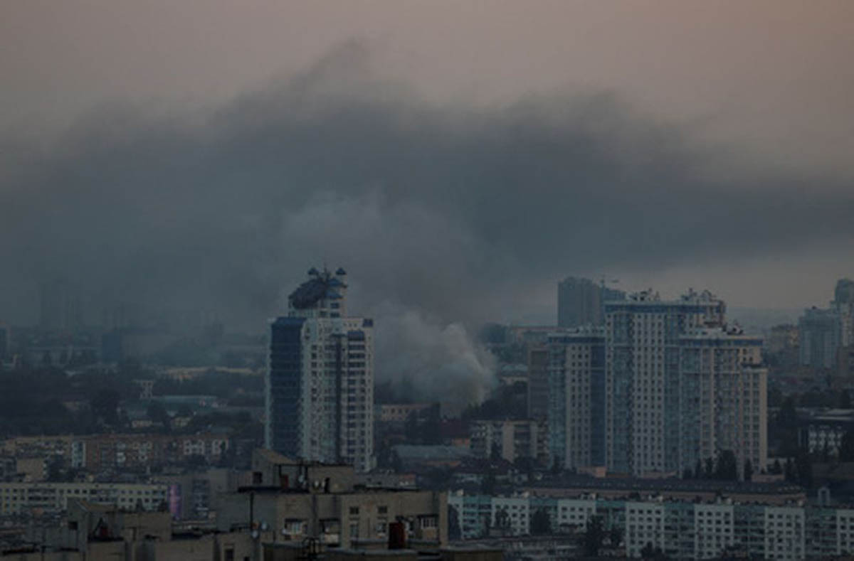Атака беспилотников на Киев. Фото Gleb Garanich/REUTERS/Scanpix/Leta