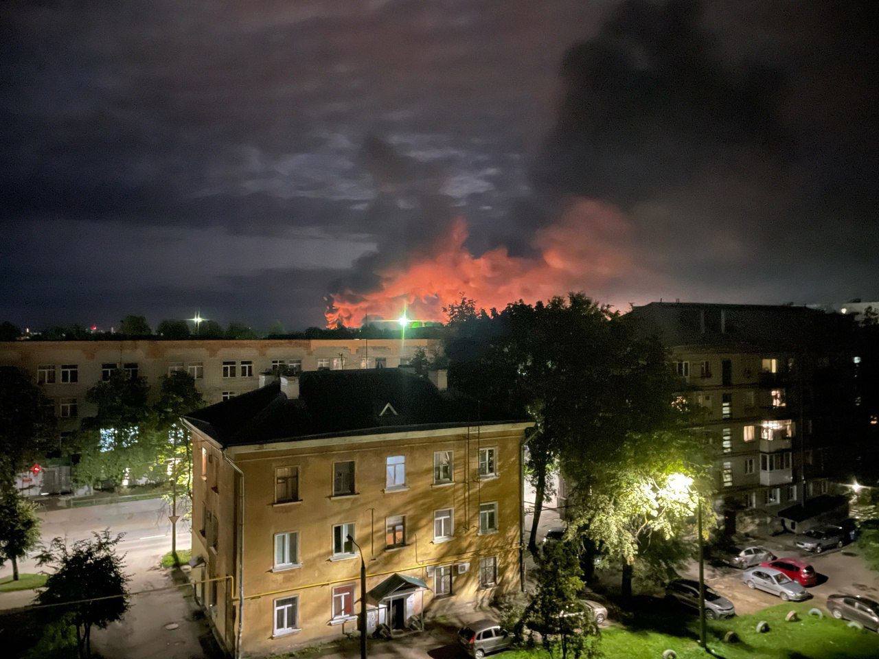 Атака на аэродром Пскова. Фото «Псковская губерния»