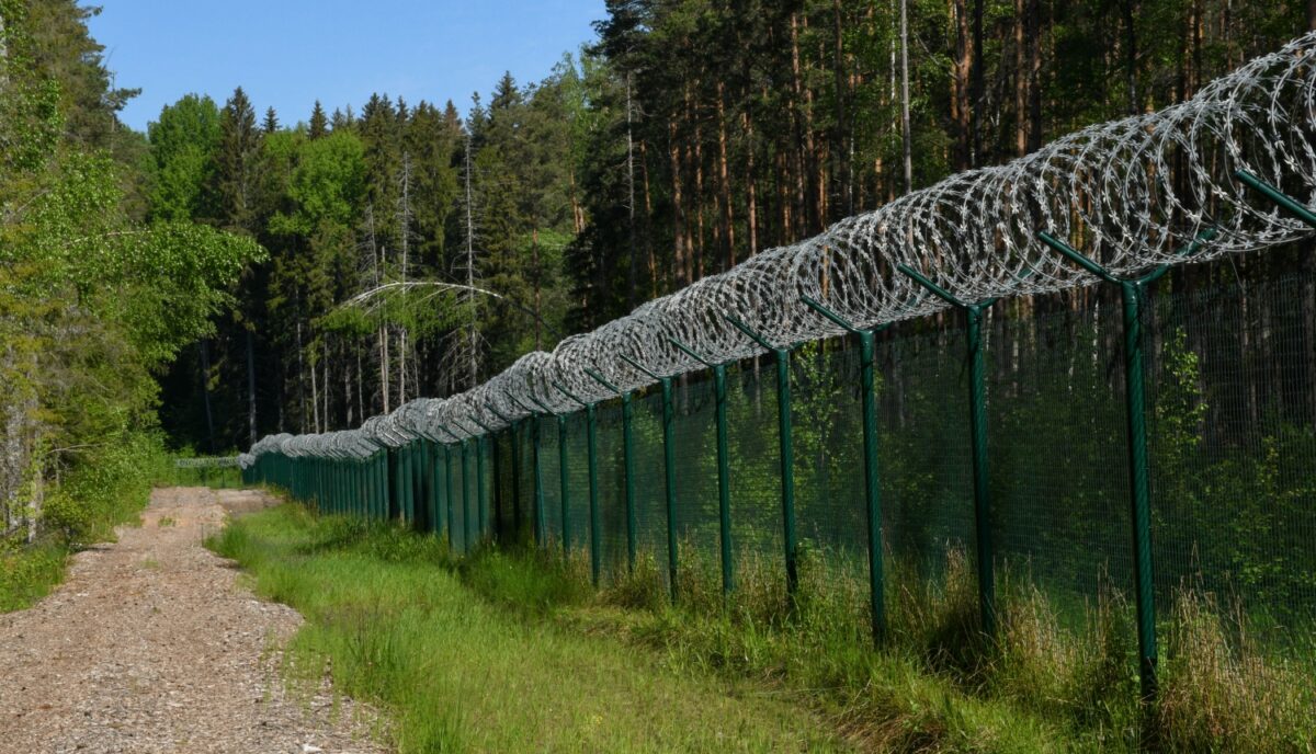 Латвийско-белорусская граница. Фото Государственная пограничная служба Латвии.