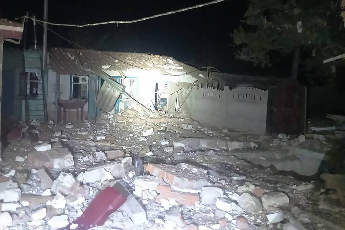 Последствия ночной атаки по Белозерской общине в Херсонской области. Фото Херсонская областная прокуратура/pgo_gov_ua/Telegram