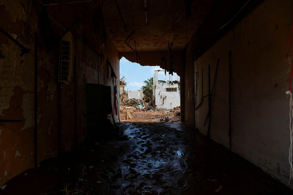 Разрушения после мощного шторма и проливных дождей в Дерне, Ливия. Фото Esam Omran Al-Fetori/REUTERS/Scanpix/Leta