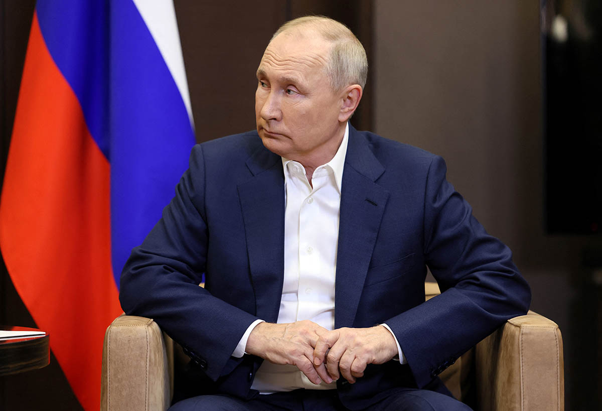 Владимир Путин на встрече с Александром Лукашенко в Сочи, 15 сентября 2023 года. Фото Mikhail METZEL/Sputnik/REUTERS/Scanpix/Leta