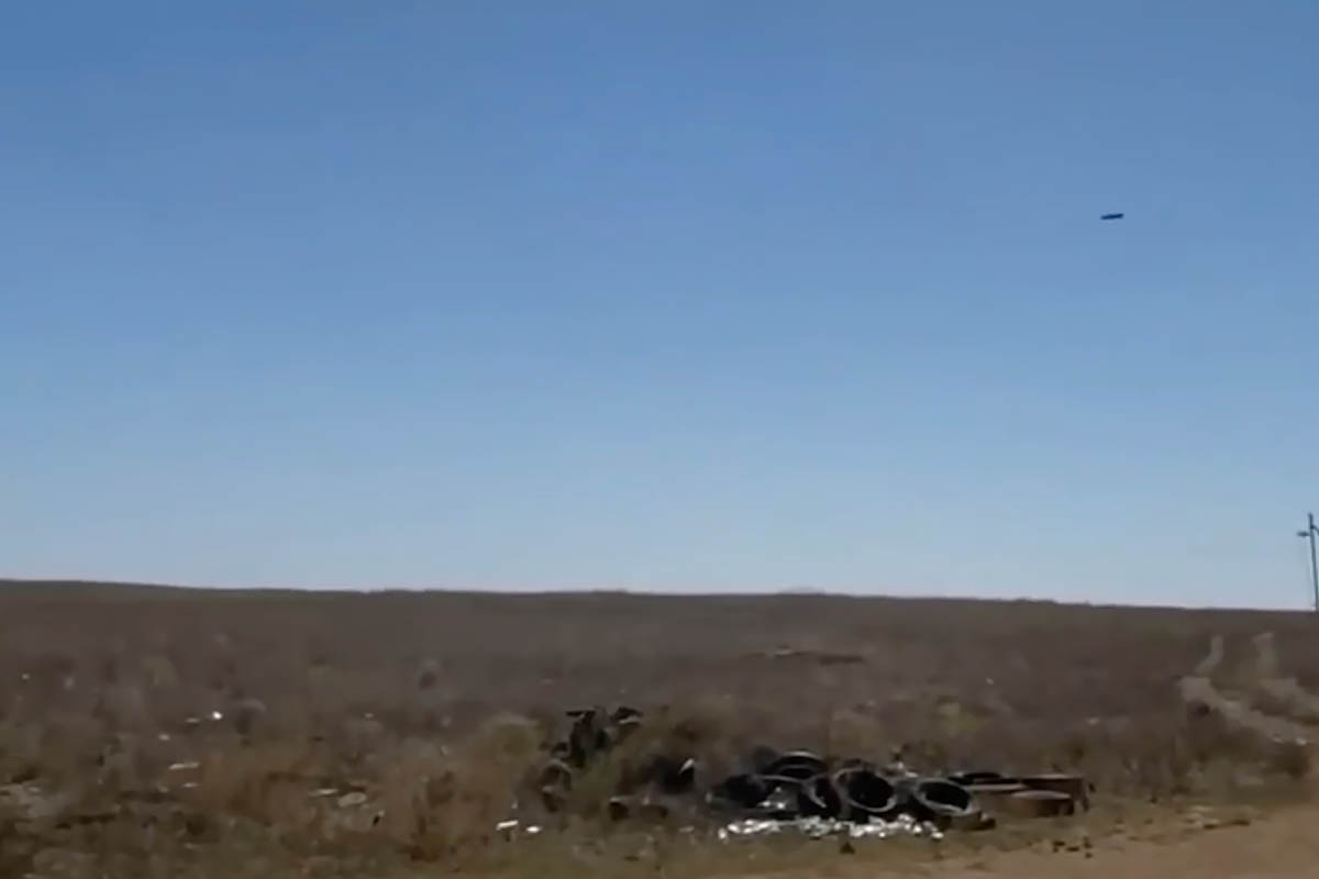 Ракета Storm Shadow в Крыму. Скриншот видео Крымский ветер/Telegram