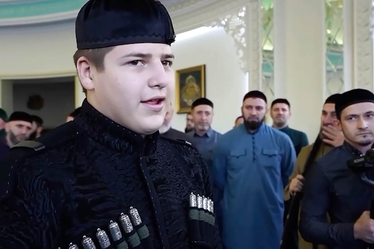 Адам Кадыров. Скриншот видео Грозный Информ
