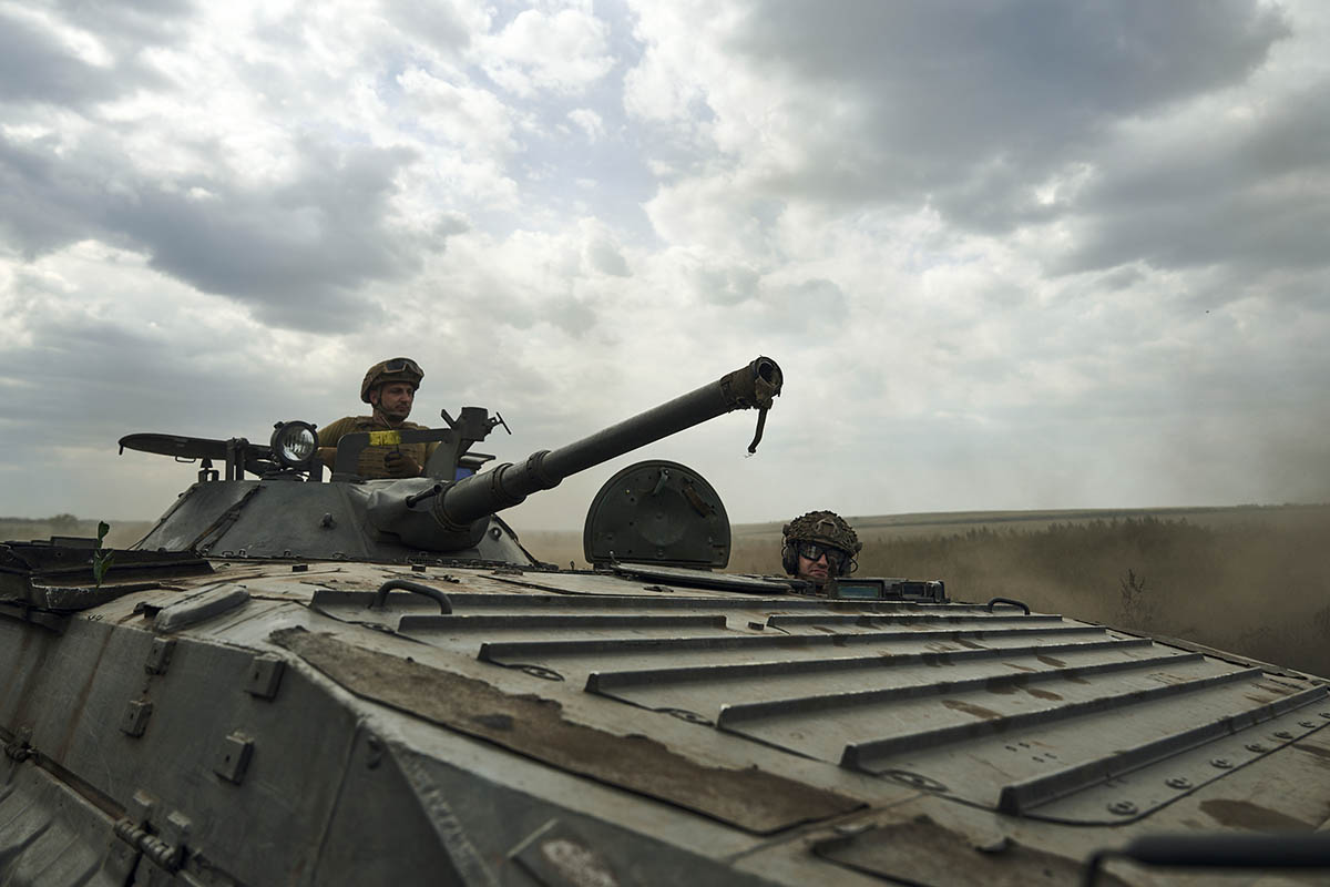 Бойцы штурмовой бригады Украины под Бахмутом. Фото Libkos/AP Photo/Scanpix/Leta