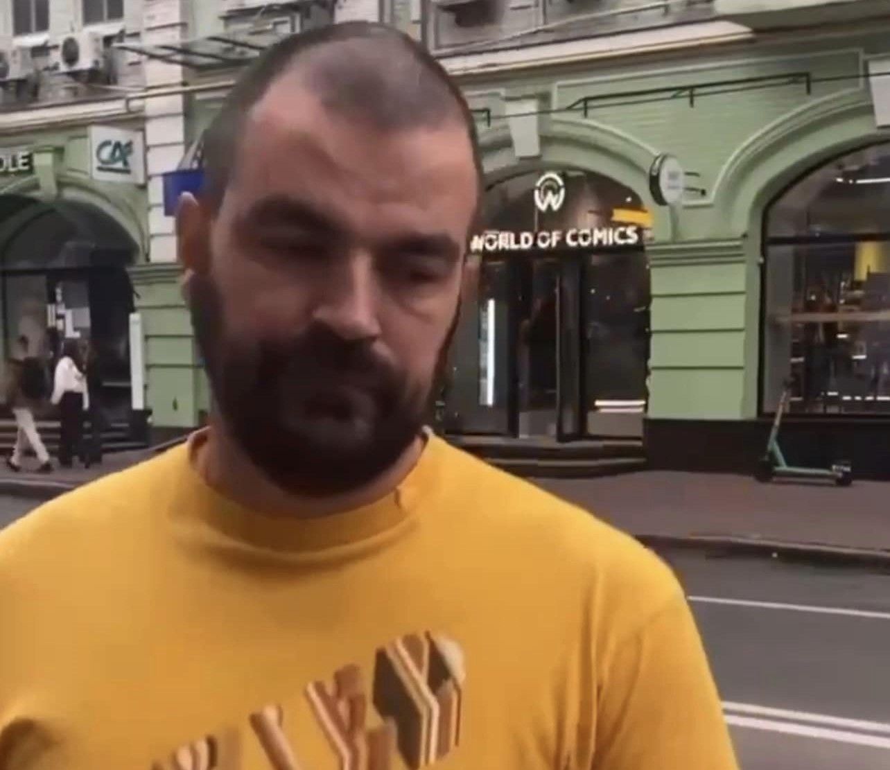 Таксист сети Bolt в Киеве. Скриншот из видео телеграм-канала «Киев. Главное».