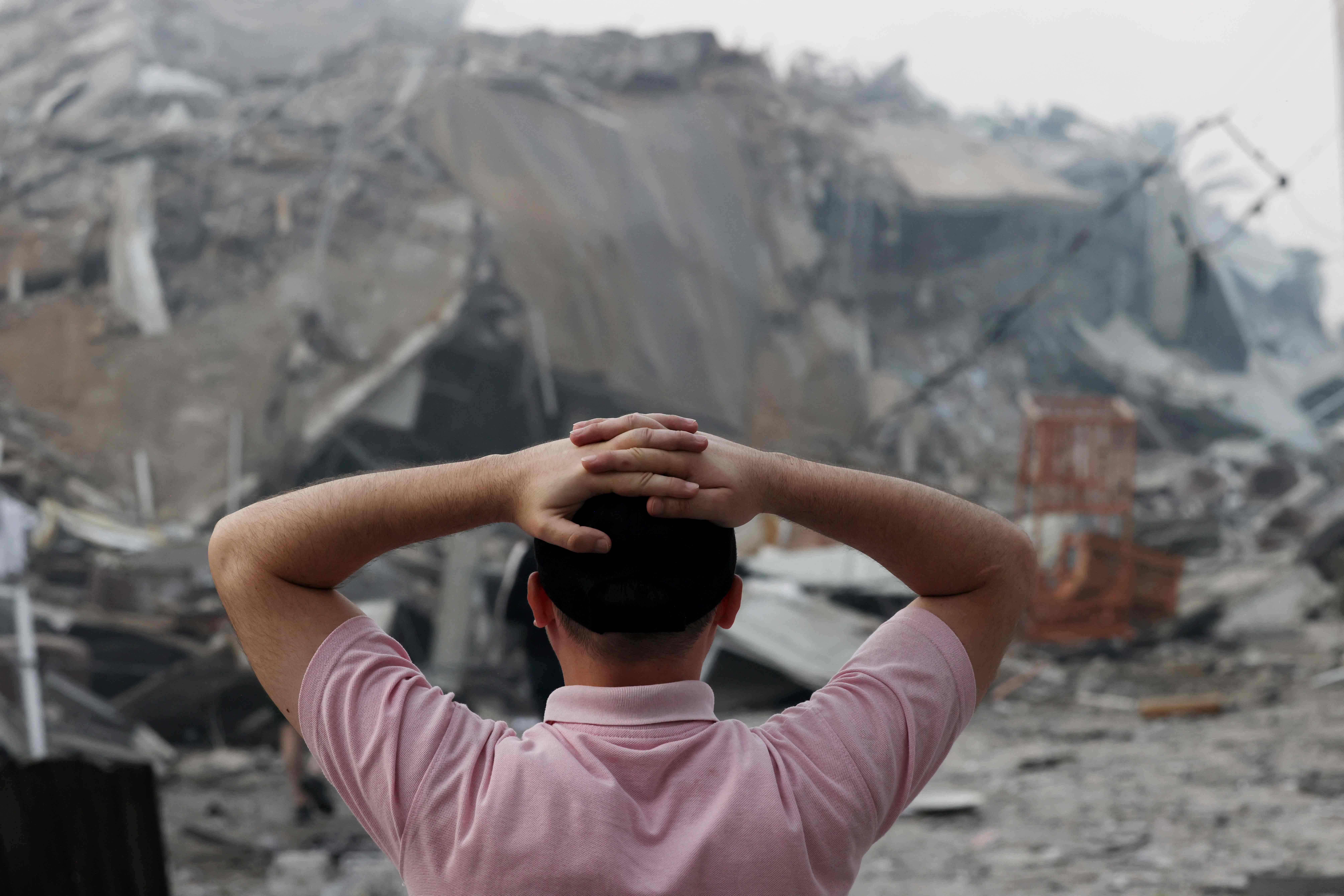Последствия обстрела сектора Газа со стороны Израиля. Фото Mohammed ABED/ AFP/Scanpix/Leta