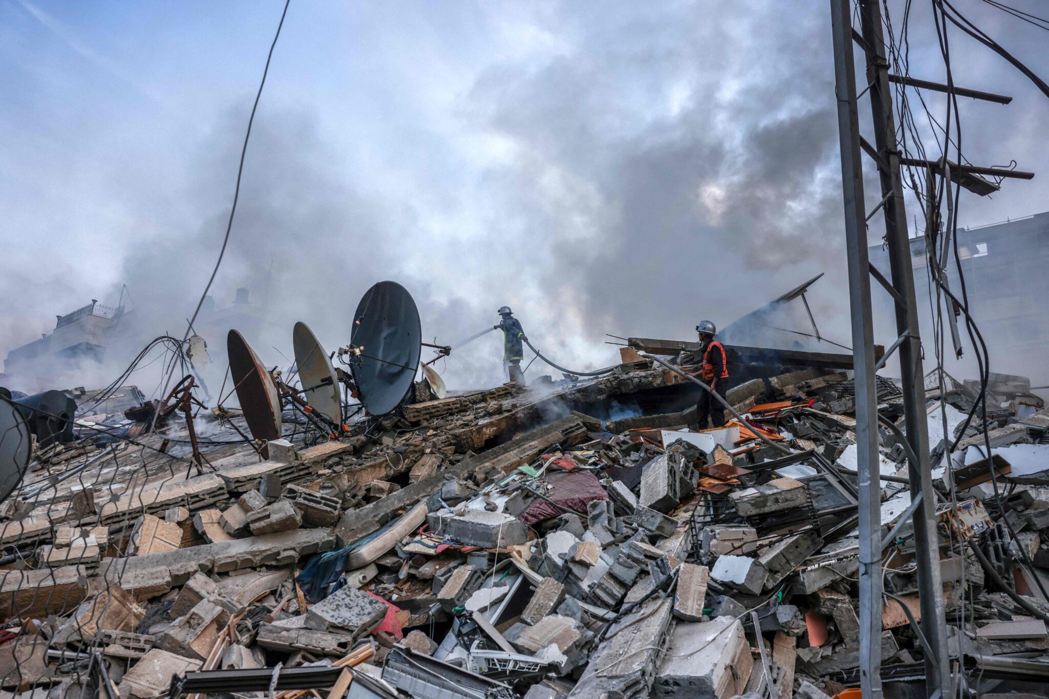 Последствия обстрела сектора Газа со стороны Израиля. Фото Mohammed ABED/ AFP/Scanpix/Leta