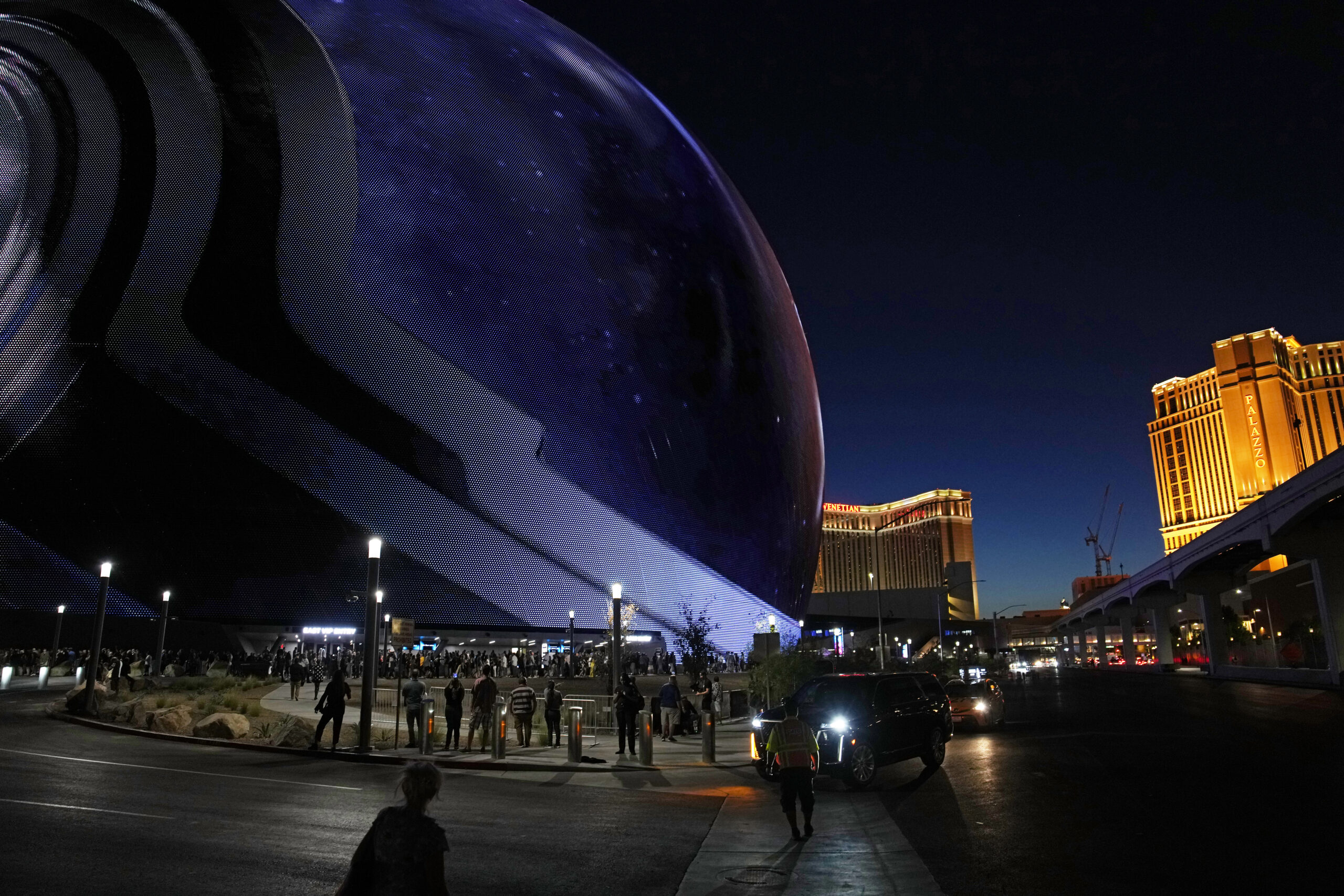 Сферический центр MSG Sphere в Лас-Вегасе. Фото AP Photo/John Locher/Scanpix/Leta