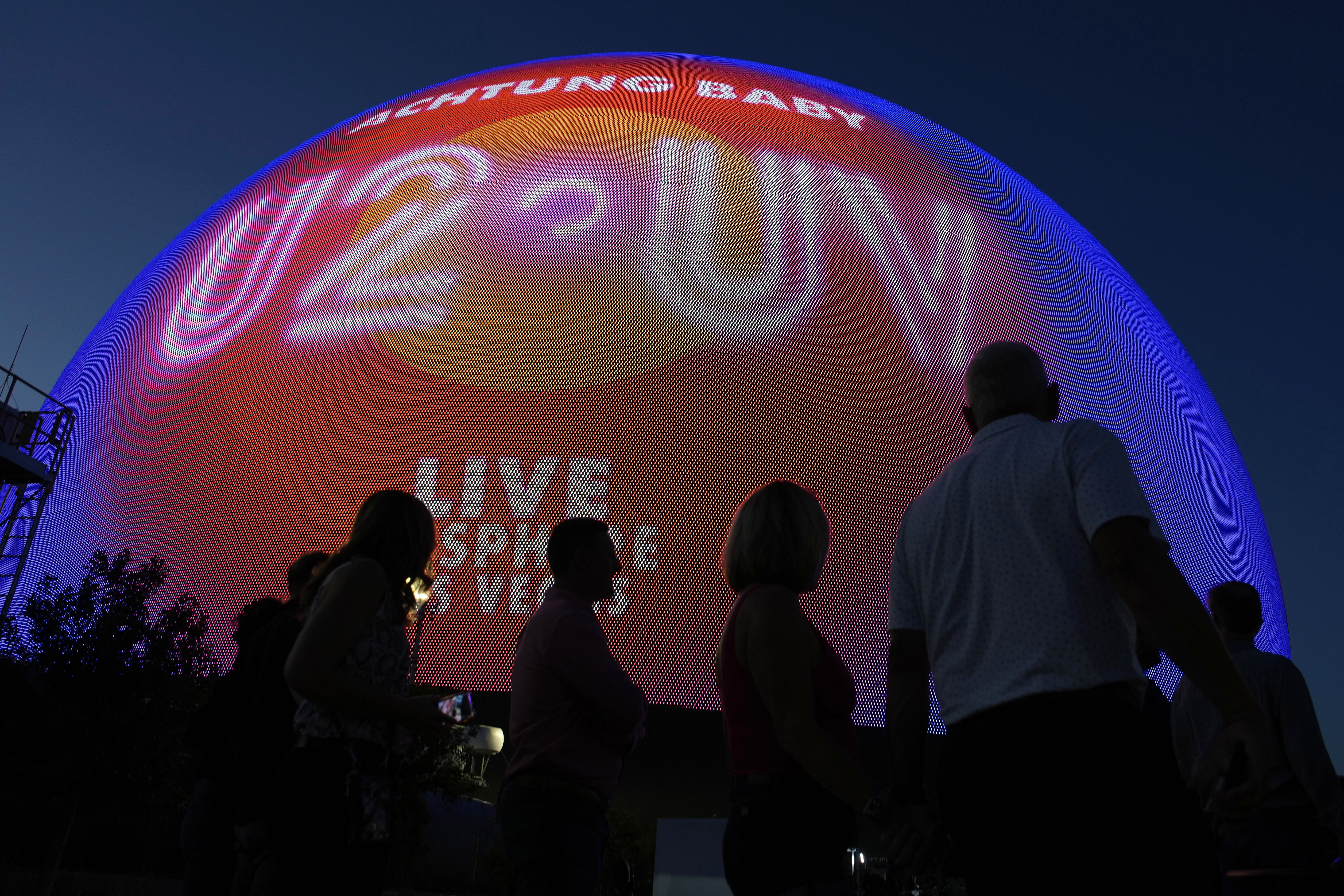 Сферический центр MSG Sphere в Лас-Вегасе. Фото AP Photo/John Locher/Scanpix/Leta