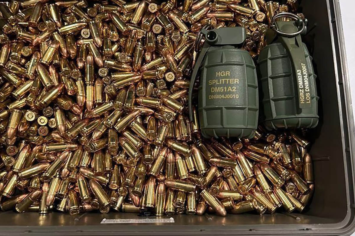 Образцы немецких гранат DM51, которые подарили Геннадию Частякову. Фото из источников Суспільне в правоохранительных органах