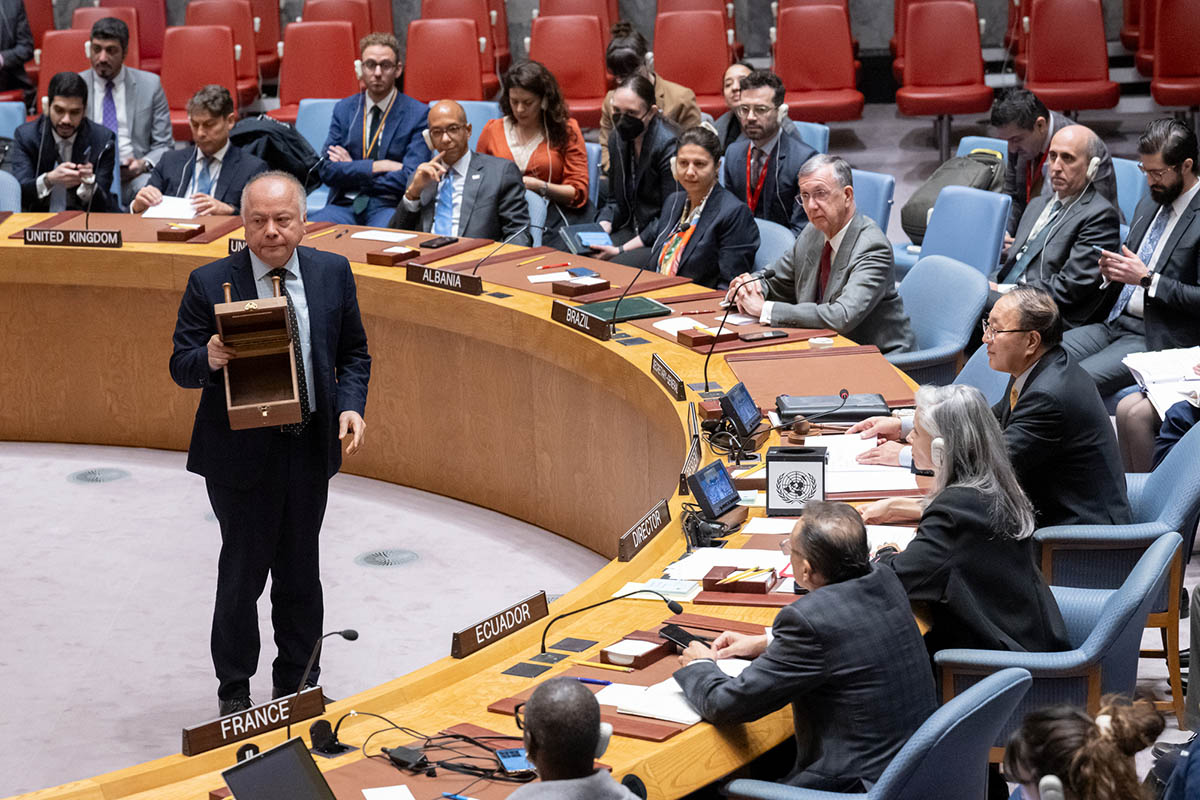 Заседание Совета безопасности ООН по избранию судей Международного суда в Нью-Йорке, 9 ноября 2023 года. Фото Manuel Elias/ZUMA Press/Scanpix/Leta