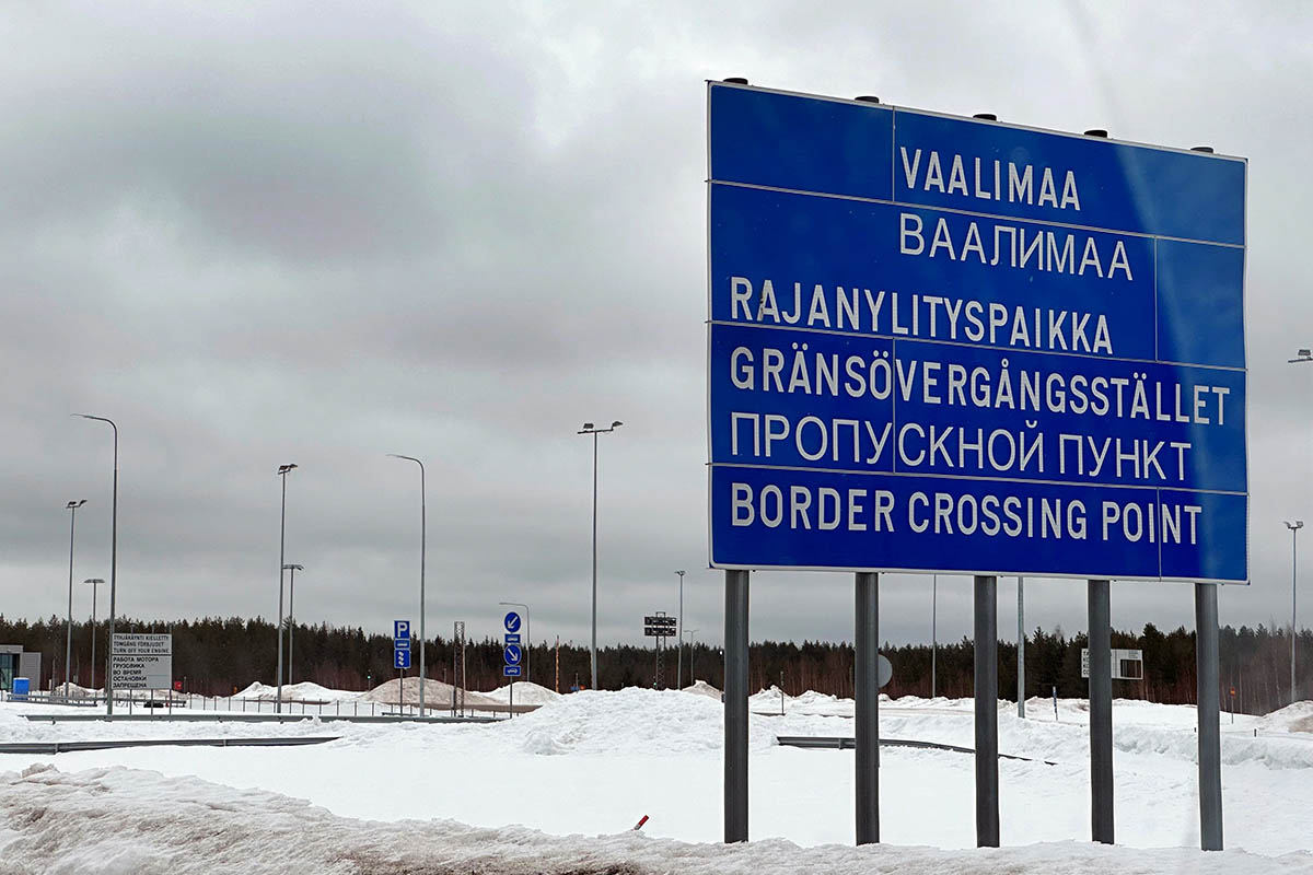 Финляндия, контрольно-пропускной пункт Ваалимаа. Фото Steffen Trumpf/dpa/Scanpix/LETA