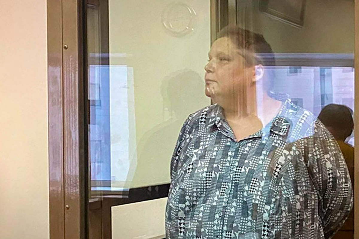 Александра Баязитова в суде. Фото Пресс-служба Мосгорсуда
