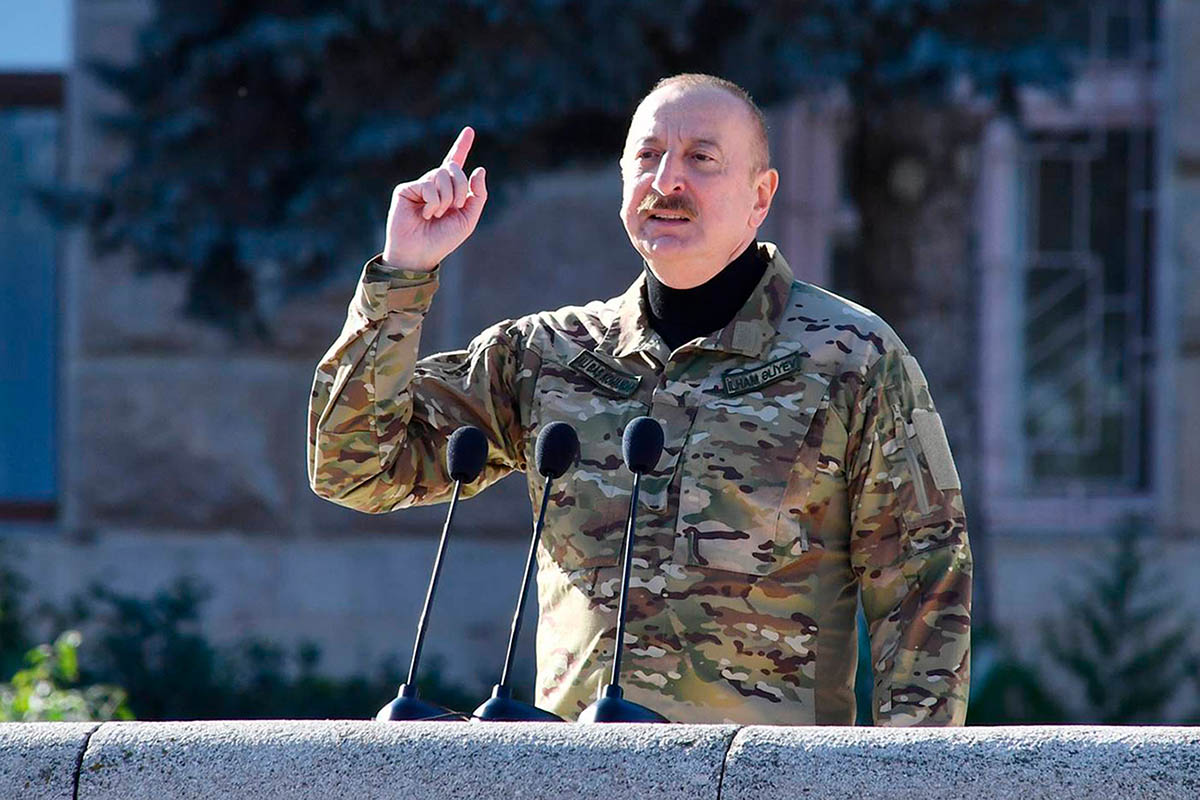 Президент Азербайджана Ильхам Алиев. Фото Azerbaijani Presidential Press Office/AP/Scanpix/LETA
