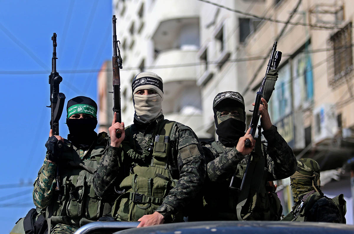 Палестинские боевики ХАМАС. Фото Ashraf Amra/APAIMAGES/SIPA/Scanpix/LETA
