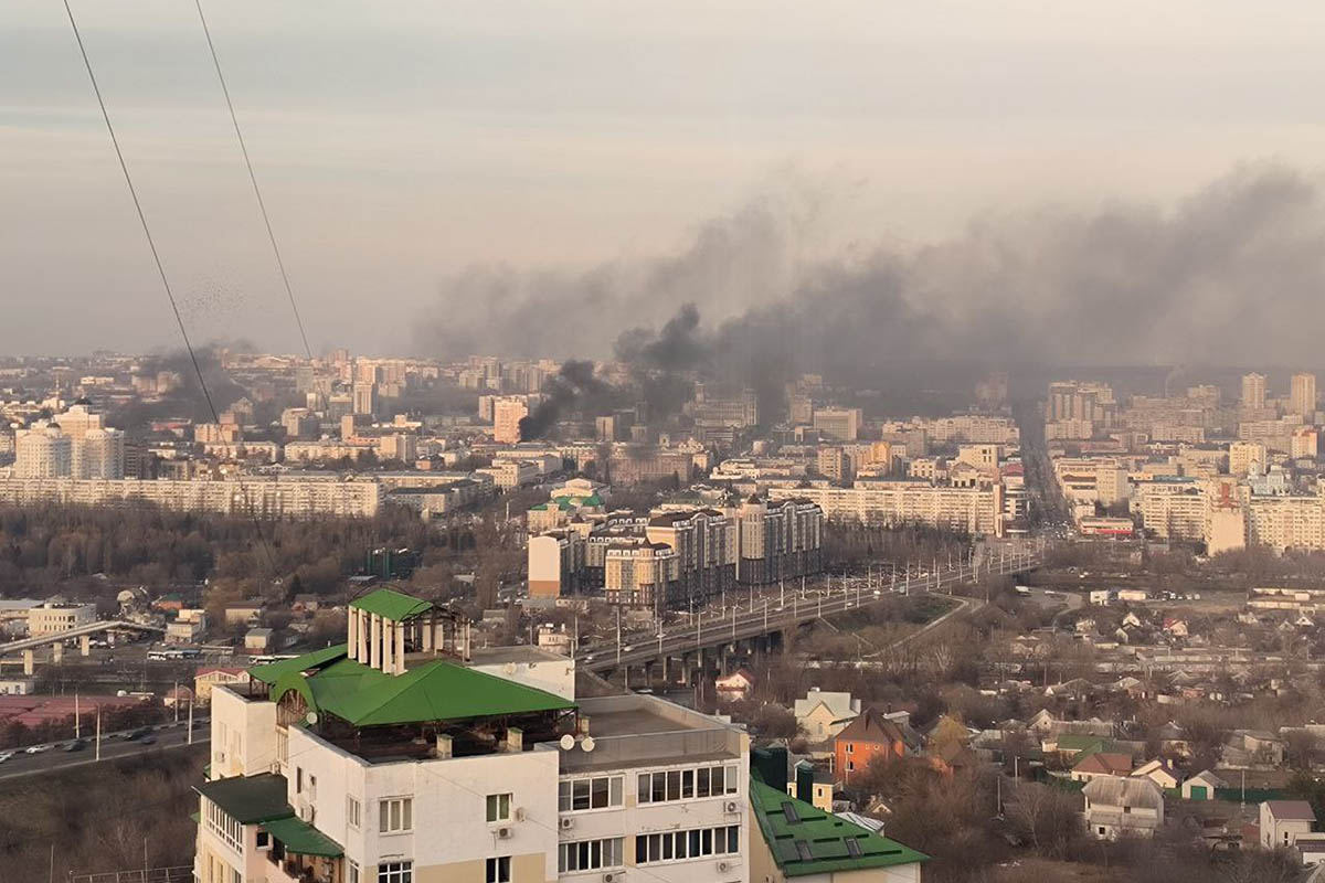 Последствия обстрелов центра Белгорода ВСУ, 30 декабря 2023 года. Фото из соцсетей