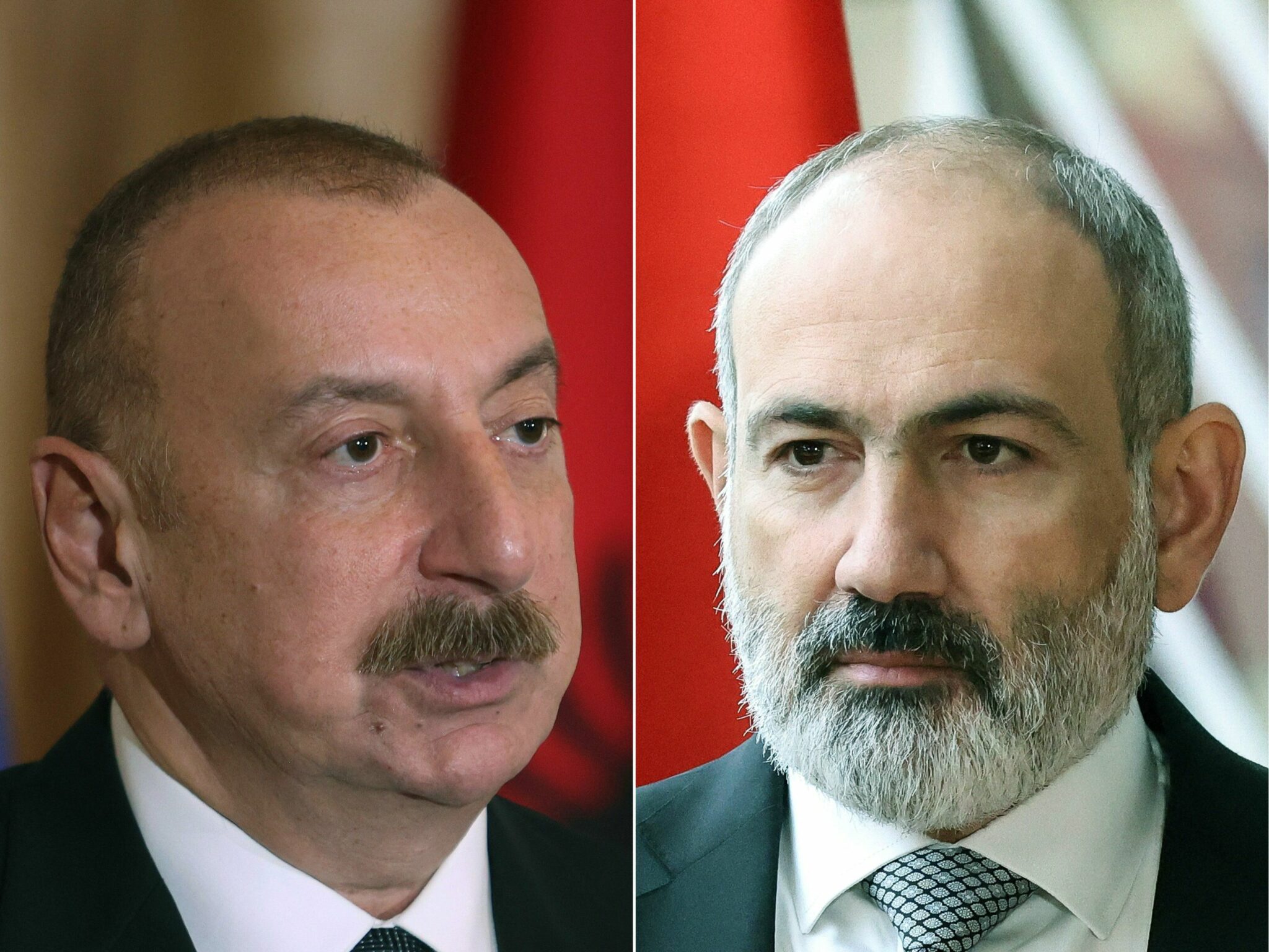 Президент Азербайджана Ильхам Алиев и премьер-министр Армении Никол Пашинян. Фото AFP/Scanpix/LETA
